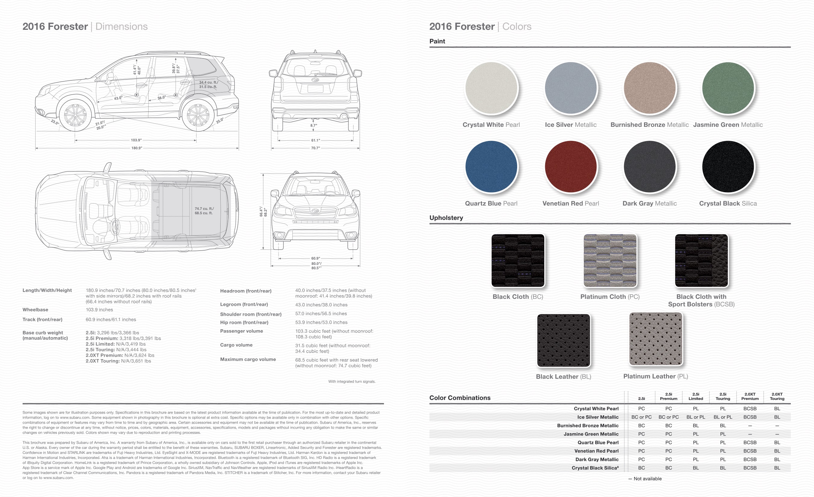 2016 Subaru Forester Brochure Page 6